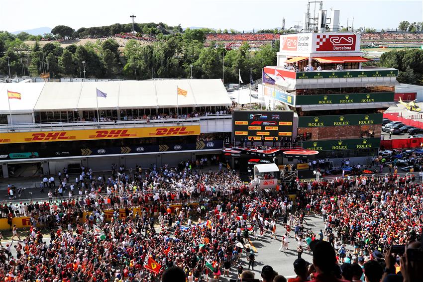 Barcelona main straight